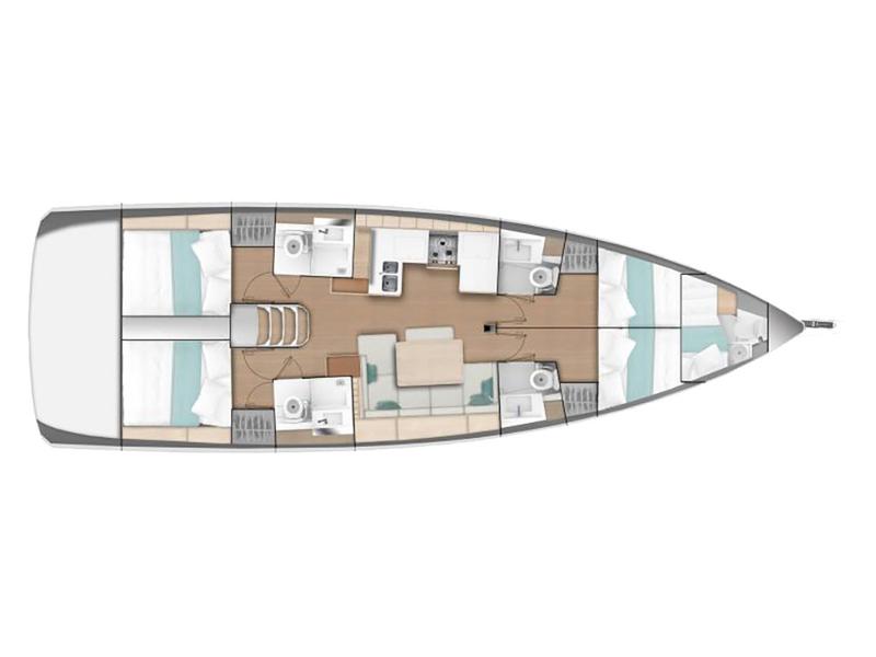 Book yachts online - sailboat - Sun Odyssey 490 - Porto Fino - rent