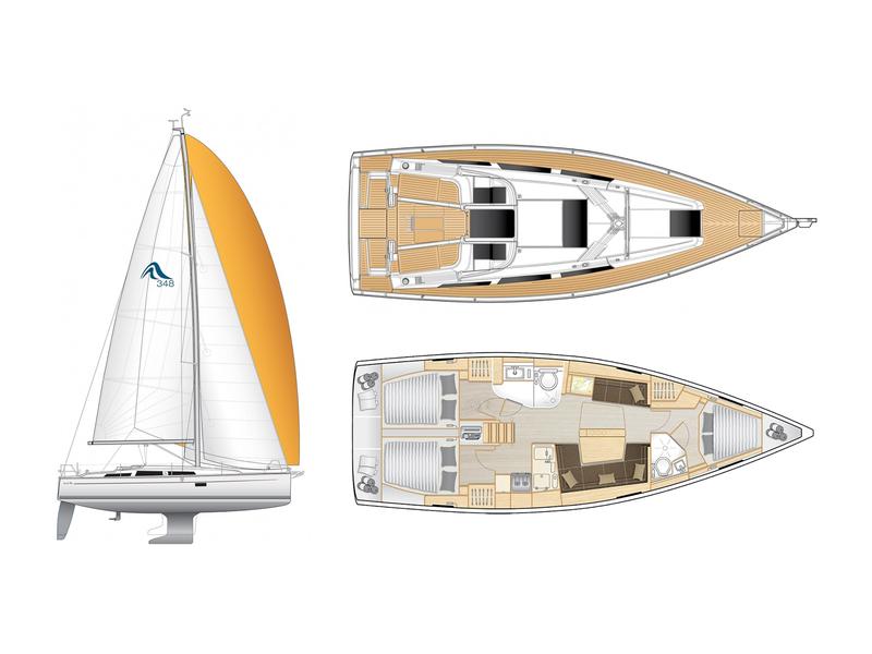 Book yachts online - sailboat - Hanse 418 - Mersina - rent