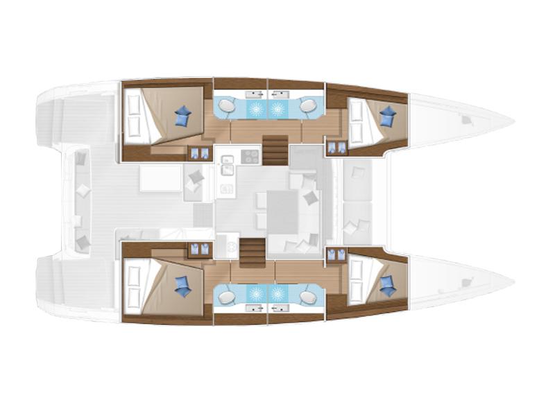 Book yachts online - catamaran - Lagoon 40 - GIMME KISS - rent
