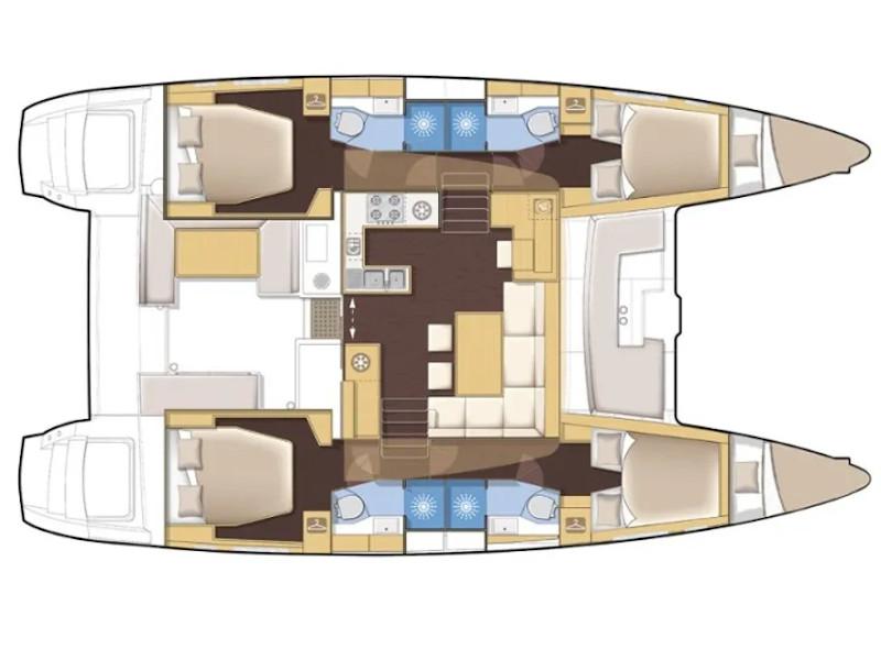 Book yachts online - catamaran - Lagoon 450 F - OLIVER - rent