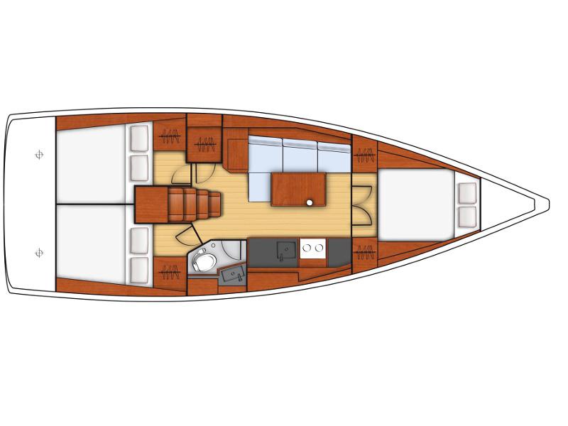 Book yachts online - sailboat - Oceanis 38.1 - Sail Bellatrix - rent