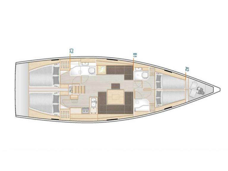 Book yachts online - sailboat - Hanse 458 - Hanse 458  ( Xristina) - rent