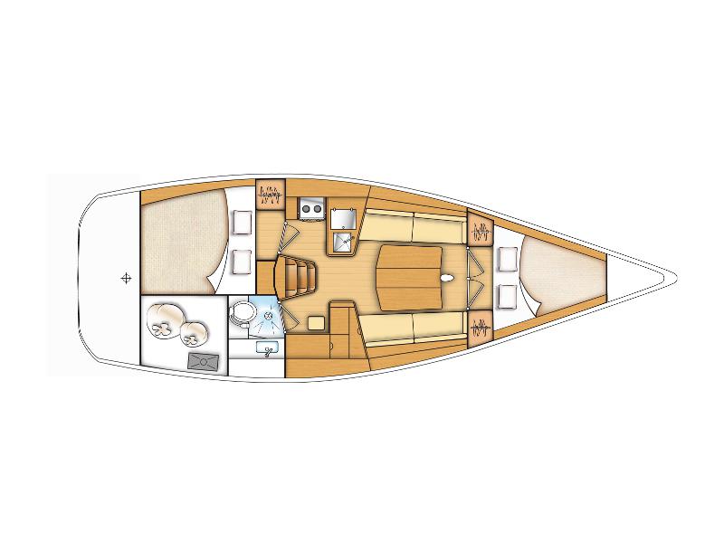 Book yachts online - sailboat - First 35 - Capricorn - rent