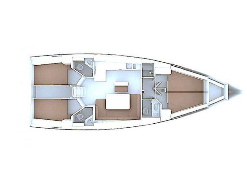 Book yachts online - sailboat - Bavaria Cruiser 46 - Eurydika - rent