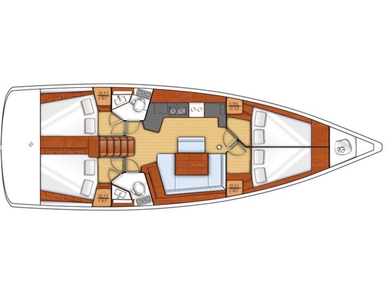 Book yachts online - sailboat - Oceanis 45 - EC- O45-15-G - rent