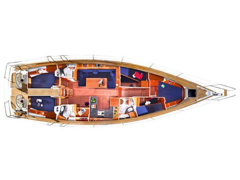 Book yachts online - sailboat - Bavaria Cruiser 51 - EC-BC51-15-G - rent