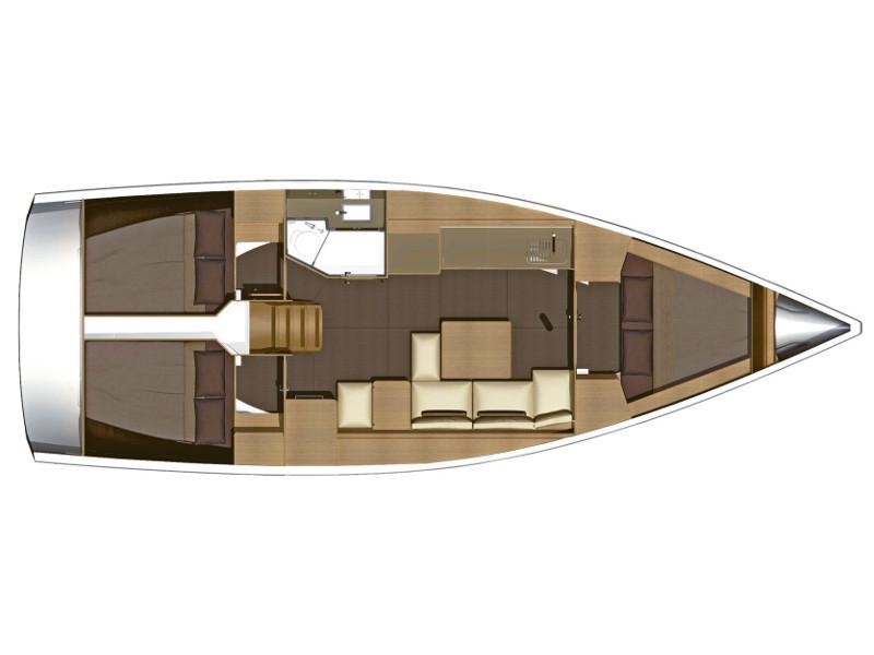 Book yachts online - sailboat - Dufour 382 - EC- 383-15-CR - rent