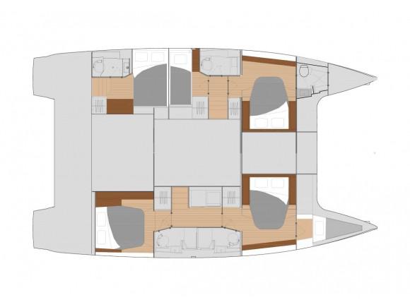 Book yachts online - catamaran - Saona 47 - SUNNY WAVE - rent