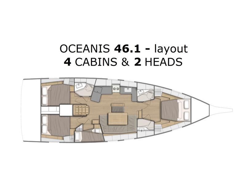 Book yachts online - sailboat - Oceanis 46.1 - 5 cab - SUMMER SPIRIT - rent