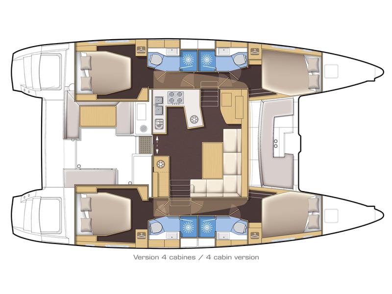 Book yachts online - catamaran - Lagoon 450 F - SMILE I - rent