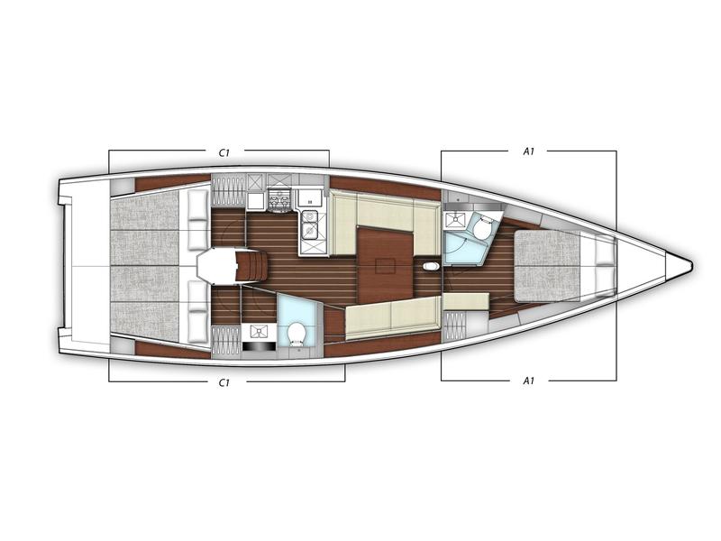 Book yachts online - sailboat - X-Yacht 4-3 - CUM VENTIS - rent
