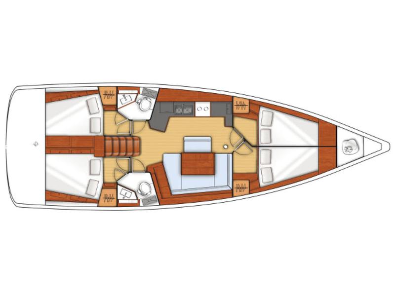 Book yachts online - sailboat - Oceanis 45 - Nausicaa - rent