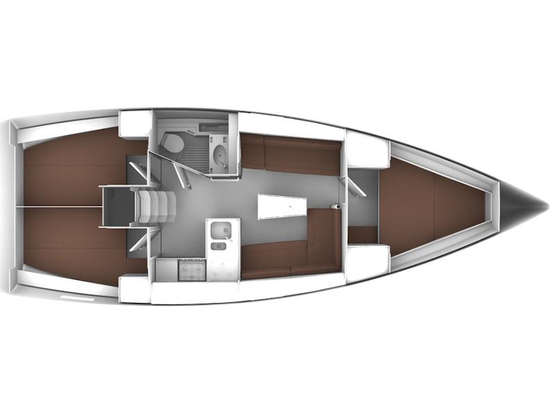 Book yachts online - sailboat - Bavaria Cruiser 37 - Sailtours - rent