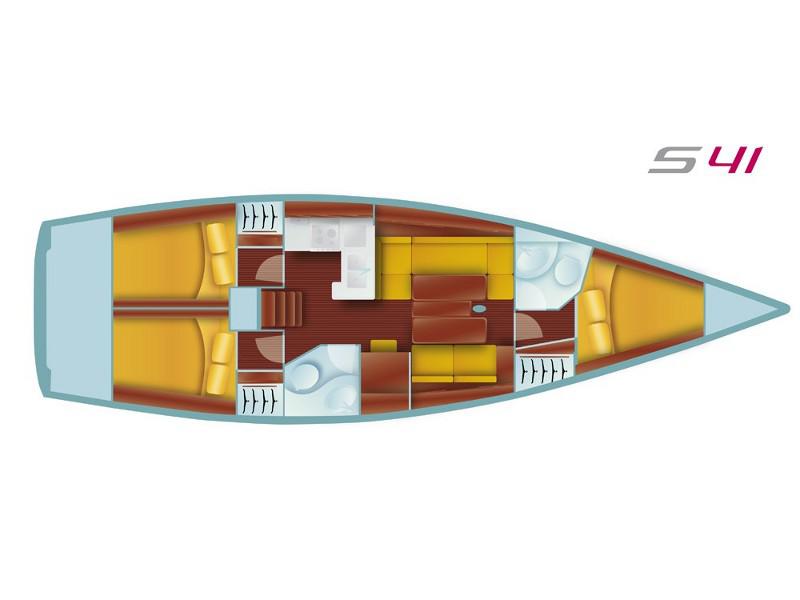 Book yachts online - sailboat - Salona 41 Performance - FOXY FOX - rent