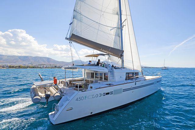 Book yachts online - catamaran - Lagoon 450 Fly A/C &amp; GEN. - KON-TIKI - rent