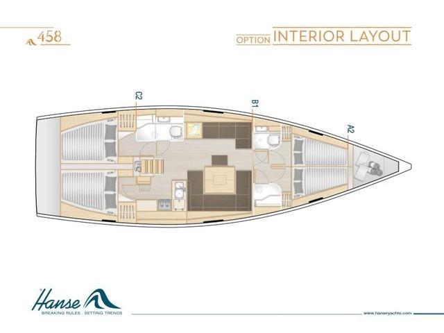 Book yachts online - sailboat - Hanse 458 - ECLIPSE - rent