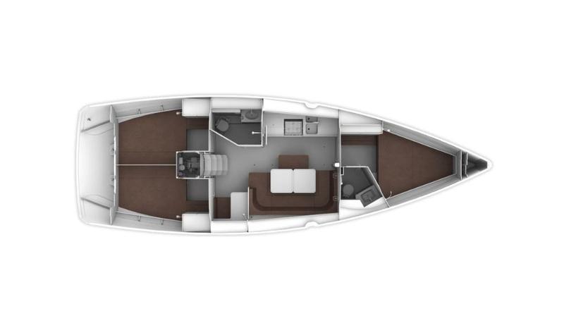 Book yachts online - sailboat - Bavaria Cruiser 41 - FORKYS - rent
