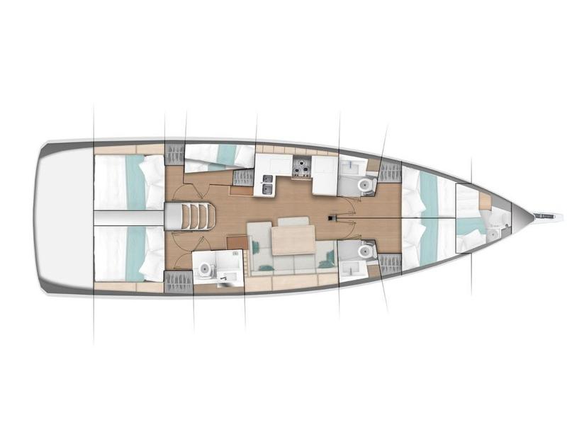 Book yachts online - sailboat - Sun Odyssey 490 - CAPTAIN GEORGE - rent