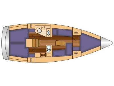 Book yachts online - sailboat - Bavaria Cruiser 37* - TWO - rent
