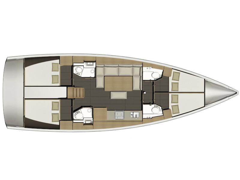 Book yachts online - sailboat - Dufour 460 - Summer Planet - rent