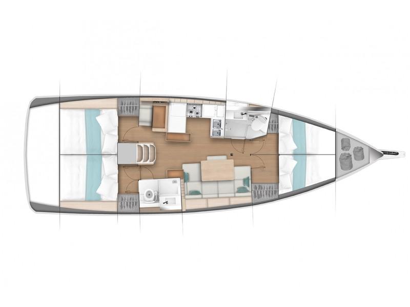 Book yachts online - sailboat - Sun Odyssey 440 - Sigma Kiss - rent
