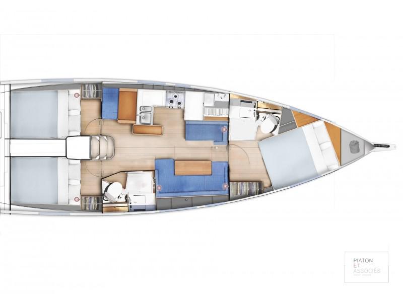 Book yachts online - sailboat - Sun Odyssey 410 - Thalia - rent