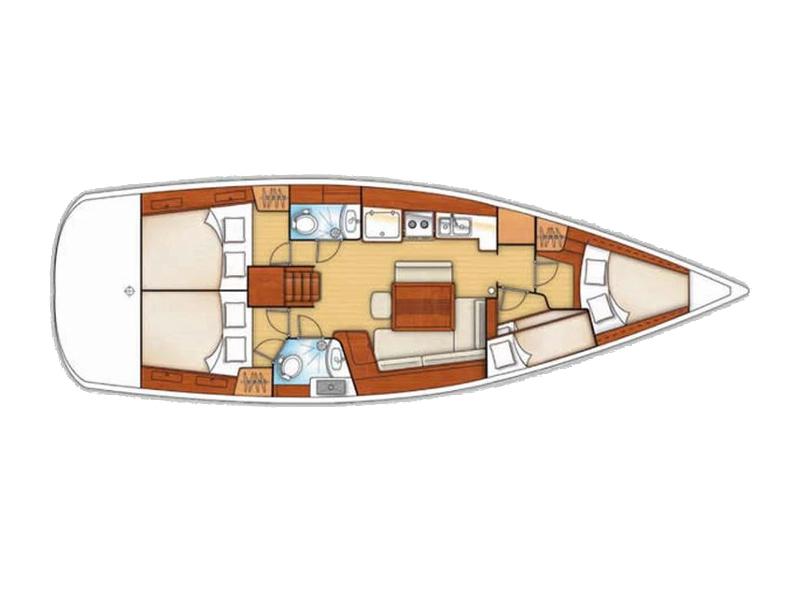 Book yachts online - sailboat - Oceanis 43 V - Valdeker II - rent
