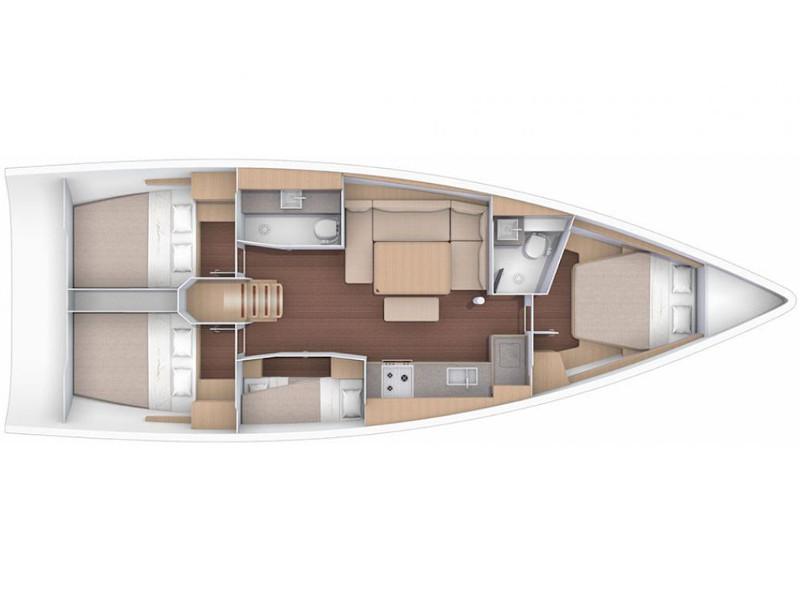Book yachts online - sailboat - Dufour 430 Grand Large - Blue Moon 2 - rent