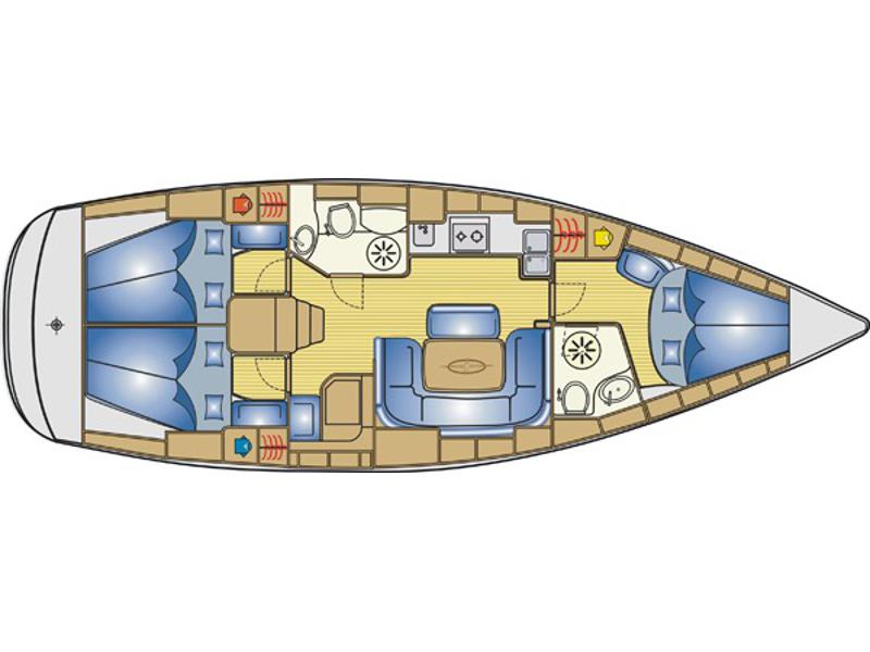 Book yachts online - sailboat - Bavaria 39 Cruiser - Magellan - rent