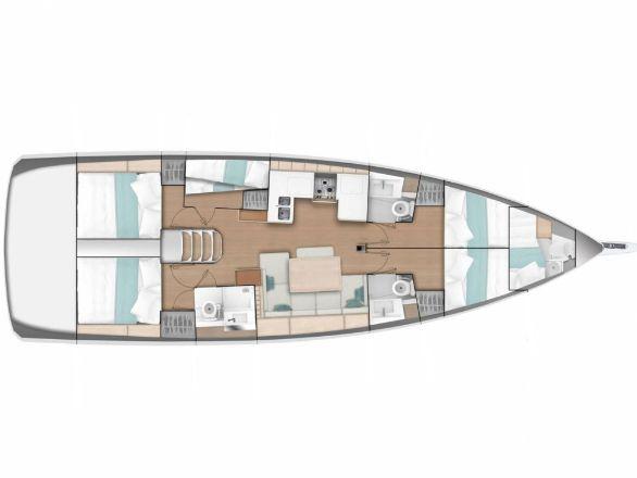 Book yachts online - sailboat - Sun Odyssey 490 - white pearl - rent