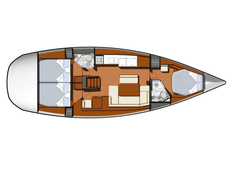 Book yachts online - sailboat - Sun Odyssey 44 i Eigner Version - miss elli - rent