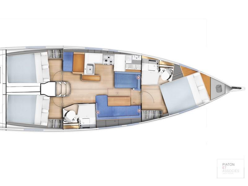 Book yachts online - sailboat - Sun Odyssey 410 - Jutisa - rent
