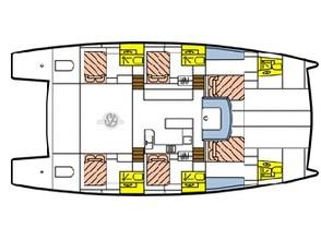 Book yachts online - catamaran - Catlante 600 - incl. crew &amp; full board - Iris - rent