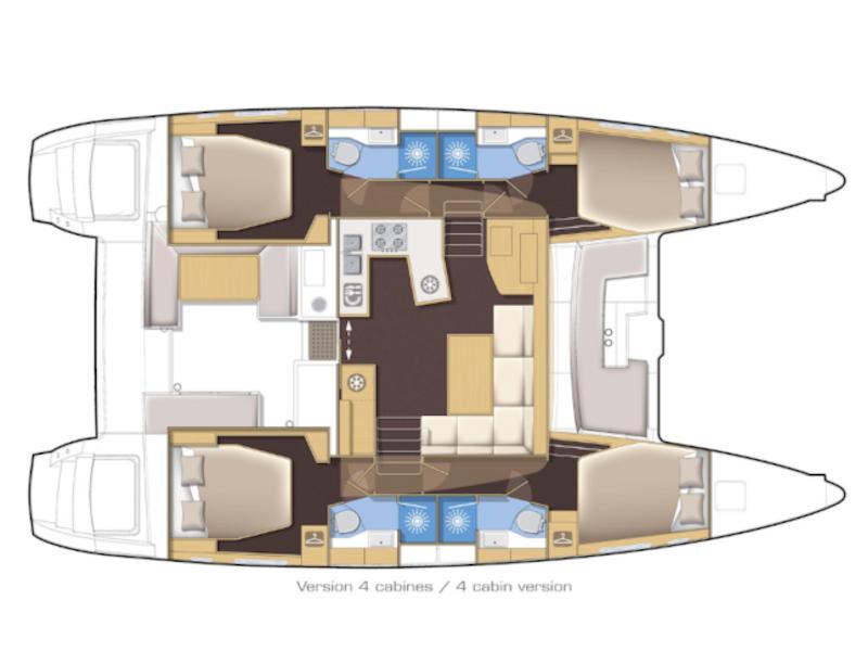 Book yachts online - catamaran - Lagoon 450 S - Anabella - rent