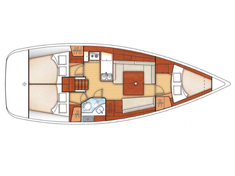 Book yachts online - sailboat - BENETEAU Oceanis 37 REFIT 2019 - PEARL - rent