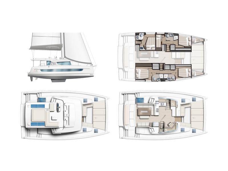 Book yachts online - catamaran - Bali 4.6 - Poseidon - rent