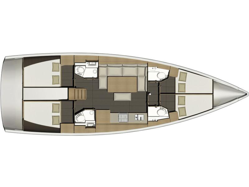 Book yachts online - sailboat - Dufour 460 Grand Large - MADICKEN 2018+AC - rent