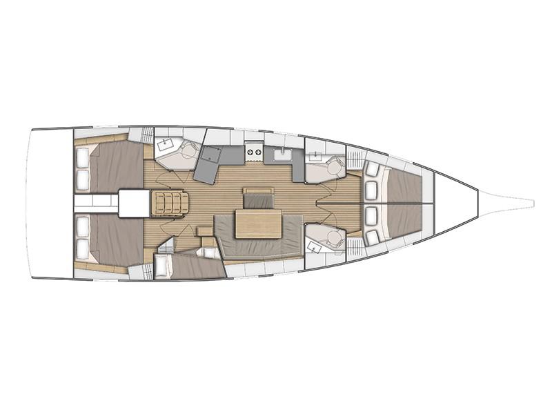 Book yachts online - sailboat - Oceanis 46.1 - Kismee  - rent