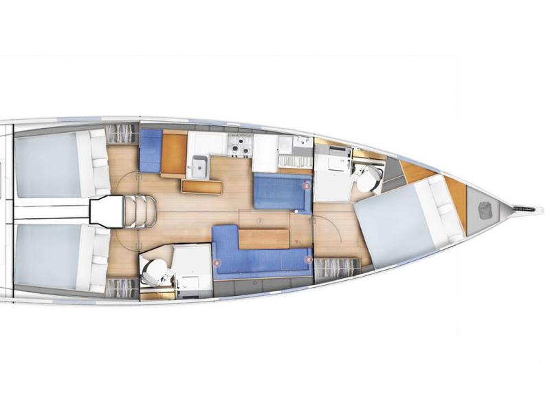 Book yachts online - sailboat - Sun Odyssey 410 - Spavalda - rent