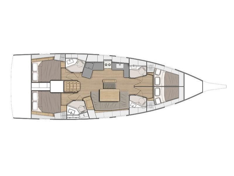 Book yachts online - sailboat - Oceanis 46.1 (4 cab) - New Oc. 46.1  - rent