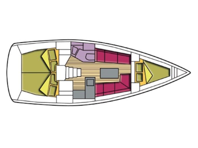 Book yachts online - sailboat - Bavaria Cr 34 - Pollux I - rent