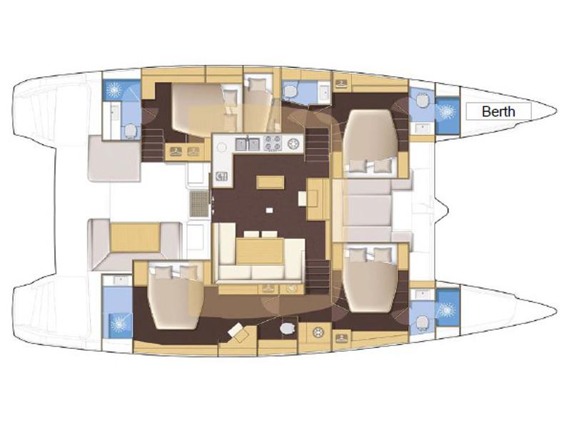 Book yachts online - catamaran - Lagoon 52F (5 cab) - Naka (TOR) - rent