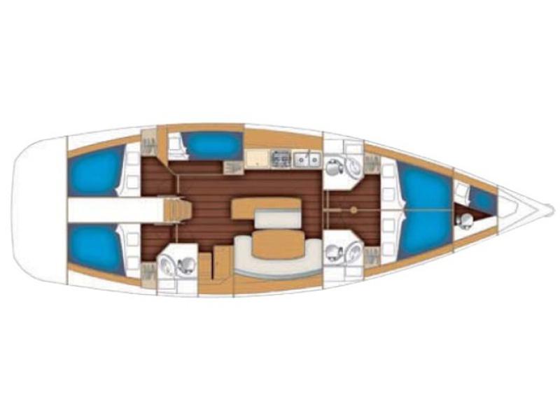 Book yachts online - sailboat - Cyclades 50.5 - Amirante - rent