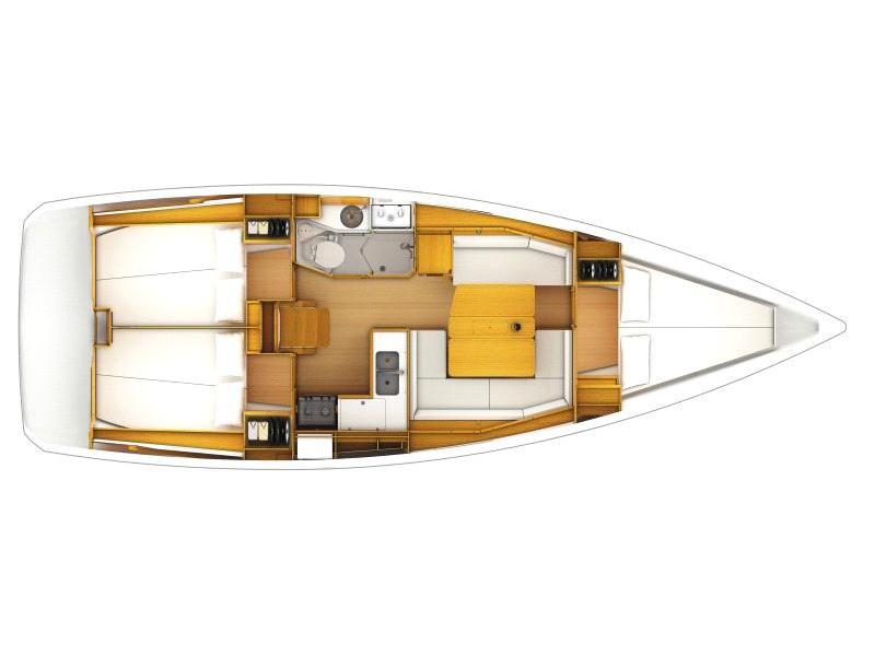 Book yachts online - sailboat - Sun Odyssey 379 - Kir Royal - rent