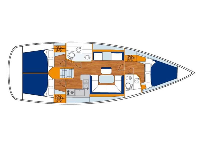 Book yachts online - sailboat - Sunsail 41 - Sunsail 41 (2018) - rent