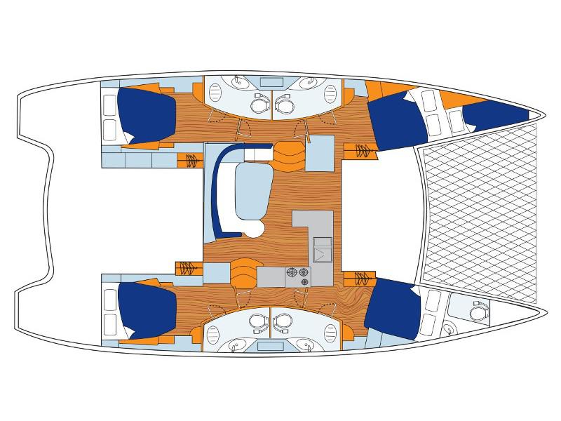 Book yachts online - catamaran - Sunsail 454L - Sunsail 454L (2018) - rent