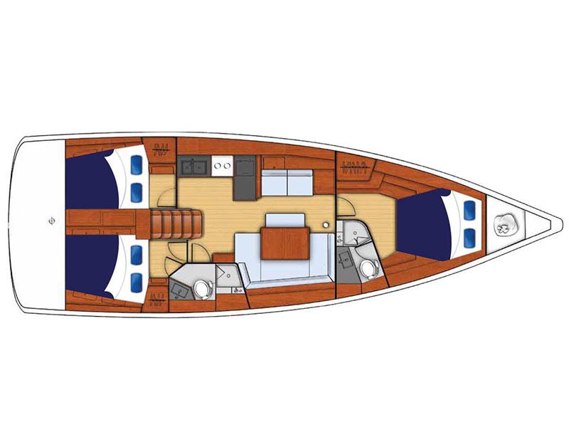 Book yachts online - sailboat - Moorings 45 - Moorings 45 (2017) - rent