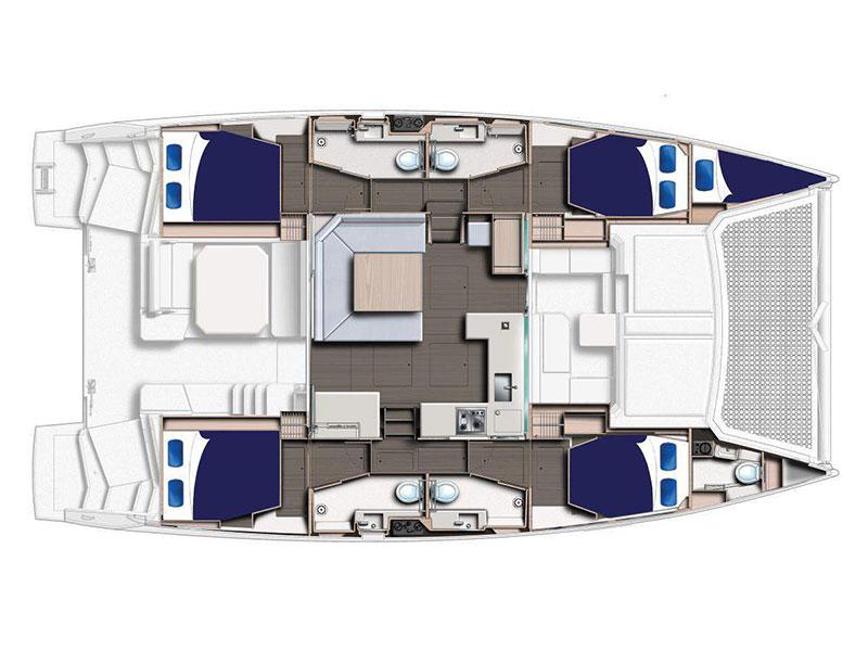 Book yachts online - catamaran - Moorings 4500 - Moorings 4500 (2017) - rent