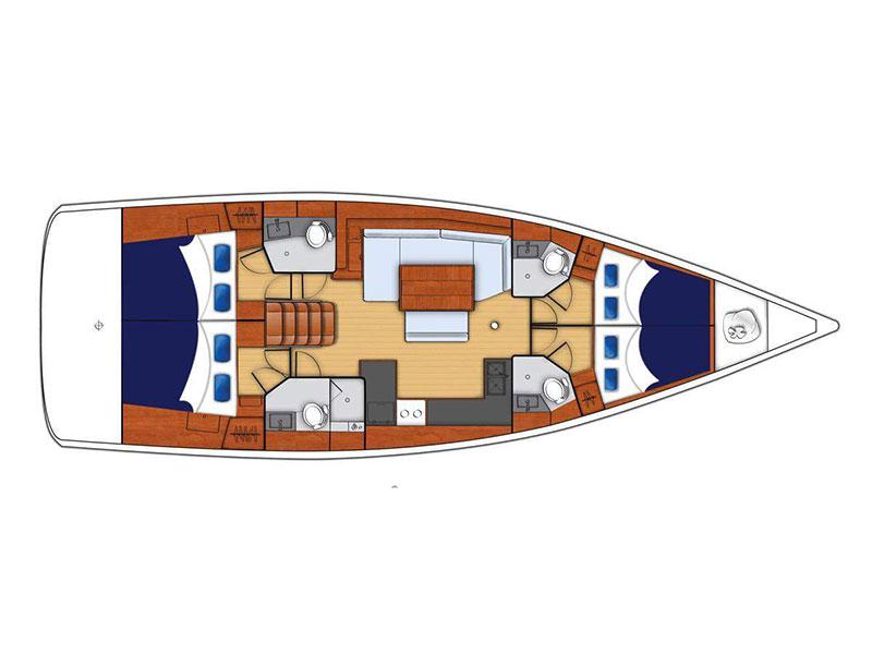 Book yachts online - sailboat - Moorings 48.4 - Moorings 48.4 (2018) - rent