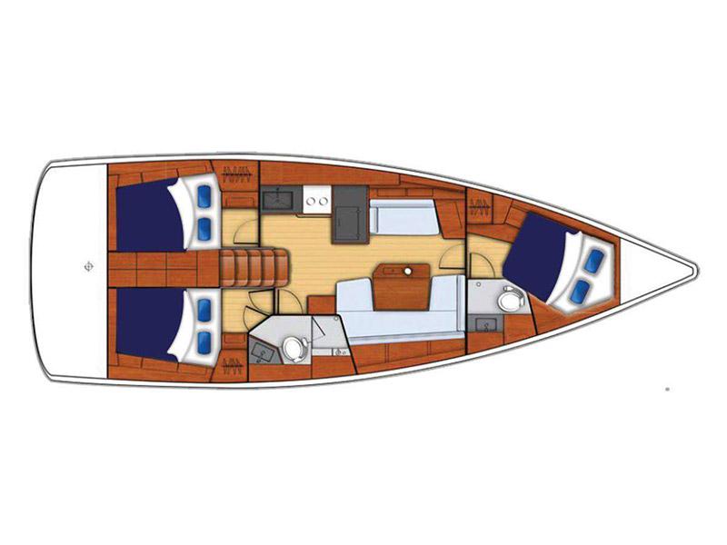 Book yachts online - sailboat - Moorings 42.1 - Moorings 42.1 (2018) - rent